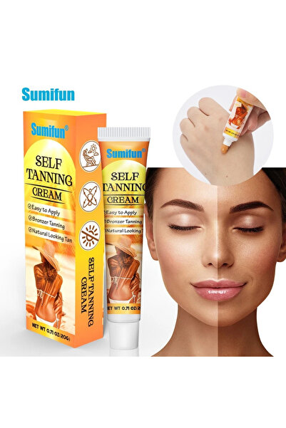 SUMIFUN مرهم تسمير البشرة ذاتيًا بلون برونزي قمحي سريع المفعول للجسم 20 جرام