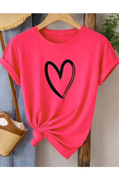 Pink Sky Premium Oversize T-Shirt 100% Βαμβάκι Unisex Άνετη Εφαρμογή Τάση Νέα...