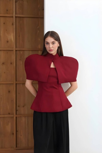 lidyasara 2 Parçalı Bolero Detaylı Bluz
