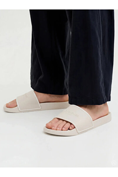 Jack & Jones Ανδρικές παντόφλες σε μπεζ χρώμα με άνετη σόλα και λογότυπο για ...