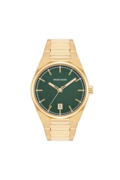 Spears & Walker Quarzuhr Herren Quarzuhr gelbgold Edelstahl gelbgold