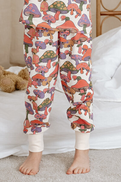 Oh La La Koala For Little Ones Mushroom Patterned Pajama Bottoms