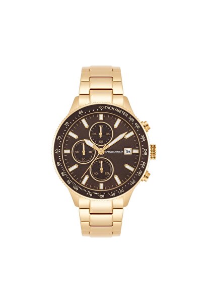 Spears & Walker Chronograph Herren Chronograph gelbgold Edelstahl gelbgold