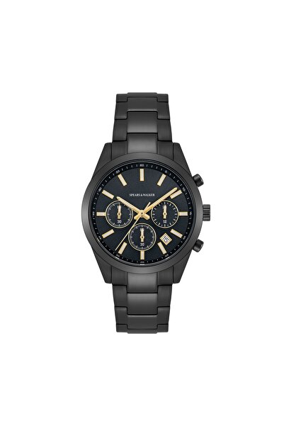 Spears & Walker Chronograph Herren Chronograph schwarz Edelstahl schwarz