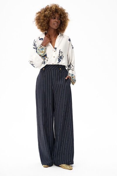 Blue Shadow Pantaloni de damă Endo bleumarin închis 34