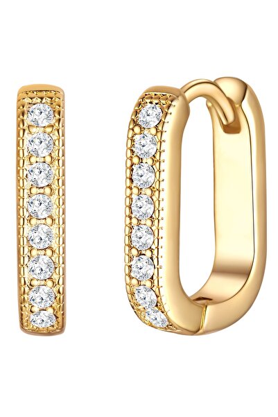 Lulu & Jane Creolen mit Kristallen von Swarovski® Creolen gelbgold verziert m...