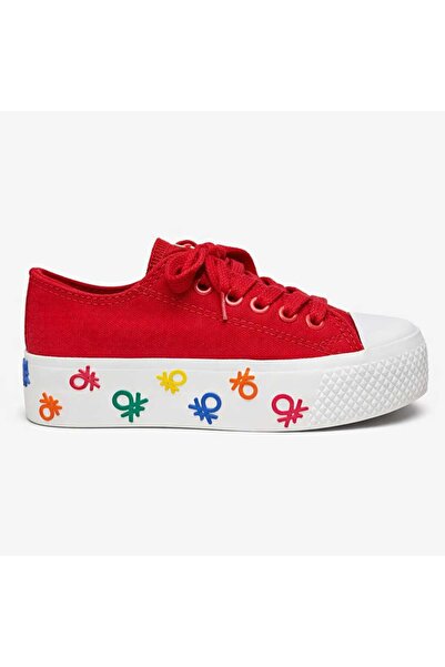 Benetton ® |   BN-30940 Pantofi sport roșii pentru femei