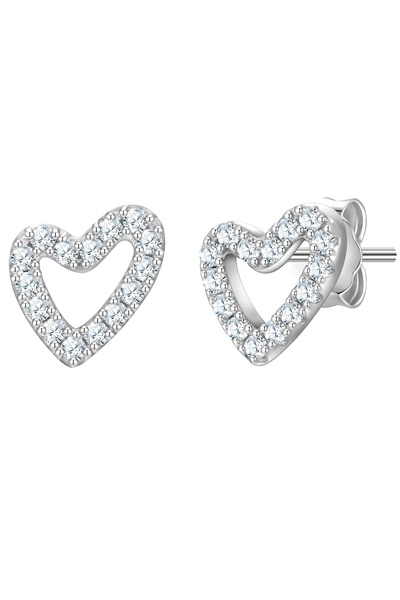 Glanzstücke München Silberohrstecker Ohrstecker Sterling Silber Zirkonia weiß