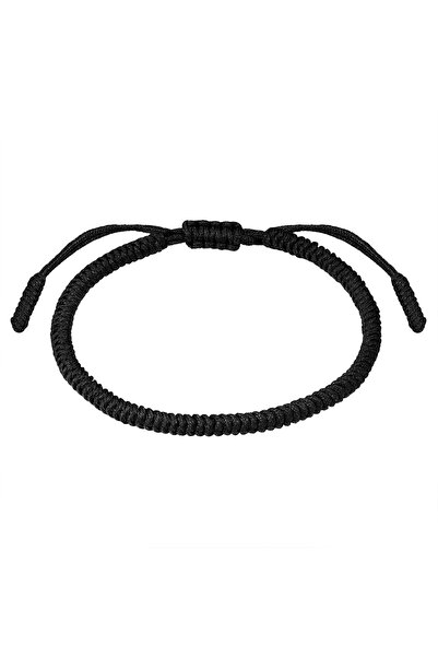 True Rebels Textilarmband Armband Textil schwarz