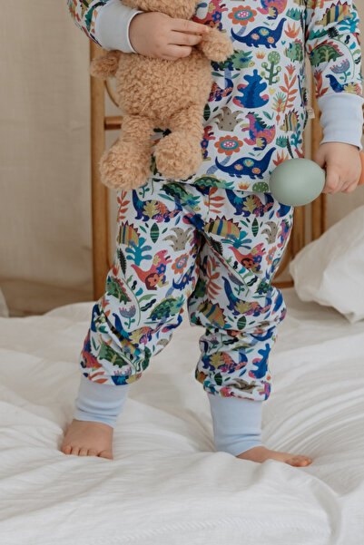 Oh La La Koala For Little Ones Pantaloni de pijama cu model de dinozauri