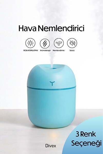 Divex Mini Hava Nemlendirici - RGB Aydınlatmalı Ultrasonik Buhar Makinesi ve ...