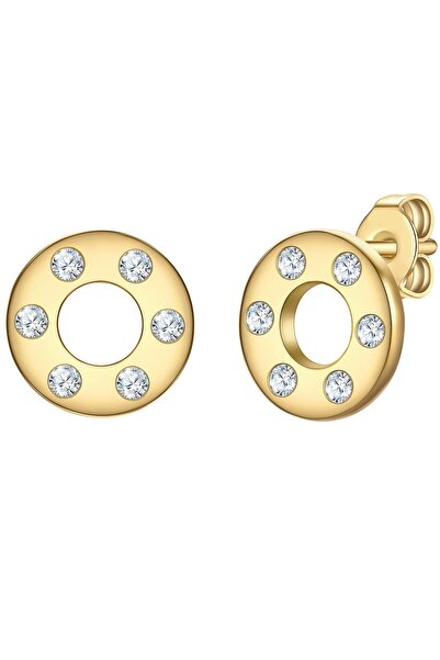 Rafaela Donata Silberohrstecker Ohrstecker Sterling Silber gelbgold Zirkonia ...