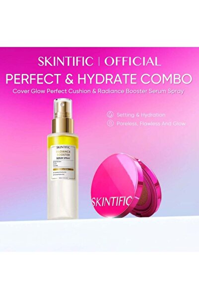 SKINTIFIC مجموعة PERFECT & HYDRATE - كريم أساس COVER PERFECT GLOW (02 عاجي) +...
