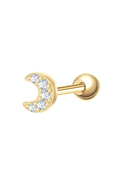 Glanzstücke München Silberpiercing Piercing Sterling Silber gelbgold Zirkonia...
