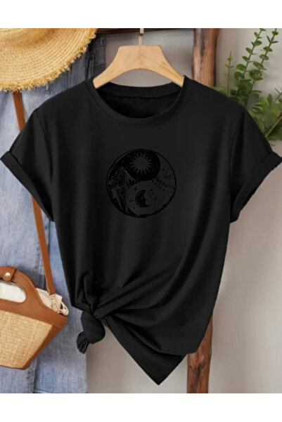 Pink Sky Premium Oversize T-Shirt 100% Βαμβάκι Unisex Άνετη Εφαρμογή Τάση Νέα...