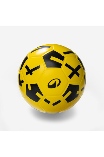 Decathlon Futbol Topu - 4 Numara - Sarı / Siyah - BALLGROUND 500