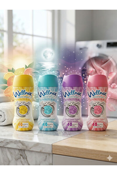 Wellnax Granül Çamaşır Parfümü Pink Velvet/Urban Nights/Moonlight/Sun Rising ...