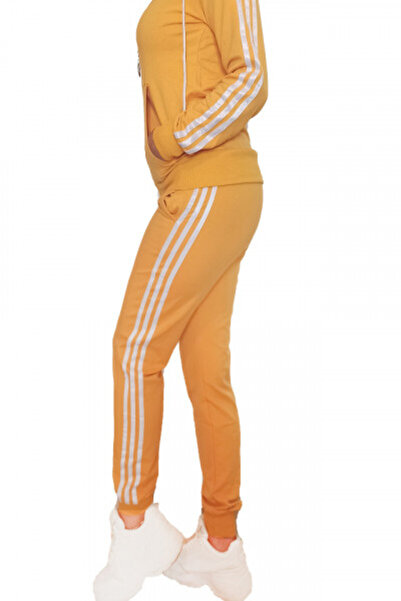 OEM Women's tracksuit, sports, two pieces, Yellow