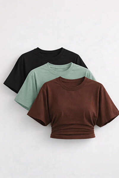 COMBİNE MİCHAİL Γυναικεία μπλούζα με μανίκια νυχτερίδα, βασική, στενή, 3 τεμα...