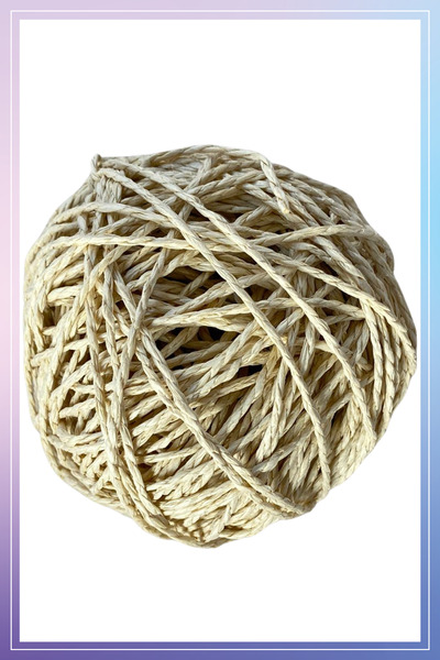 Mai Handmade Doğal Kağıt Ip 100 gr Yaklaşık 100-120 Metre Sarılmış Kağıt Ip Ö...