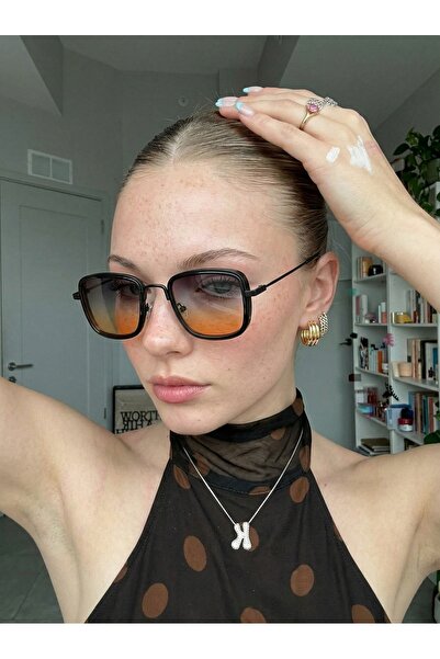 funeyes Edda Small Degrade Glass Uv400 Protection Black Frame Sap Small Sungl...