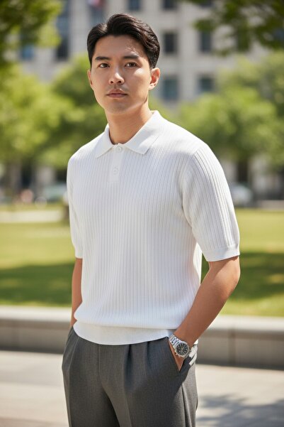 ModaYaren Ανδρικό μπλουζάκι Polo με λαιμόκοψη