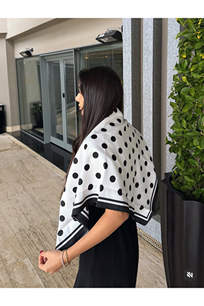 Bd İPEK PUANTİYELİ HELORIA PARIS DOT MODEL EŞARP