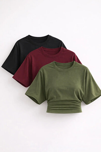 COMBİNE MİCHAİL Γυναικεία μπλούζα με μανίκια νυχτερίδα, βασική, στενή, 3 τεμα...