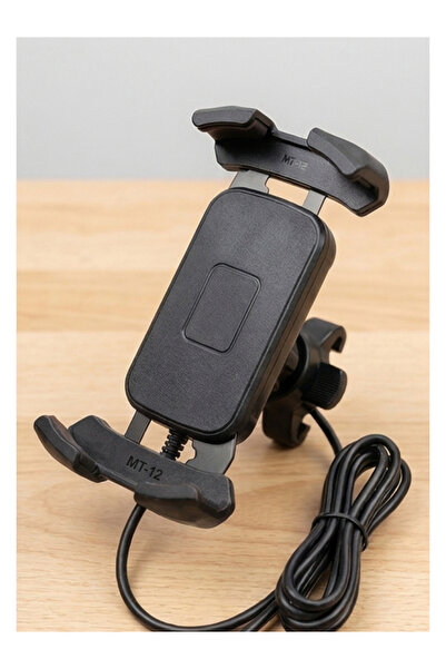 Generic Retractable Motorcycle Mobile Stand with Dual PD 3.0 & QC 4.0 Fast Ch...