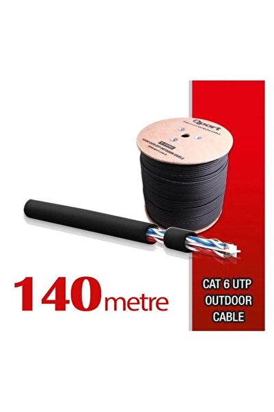 Nif Bilişim 140 Meters High Copper Utp 23Awg 0.58 mm Outdoor Cat6 Cable Outdo...
