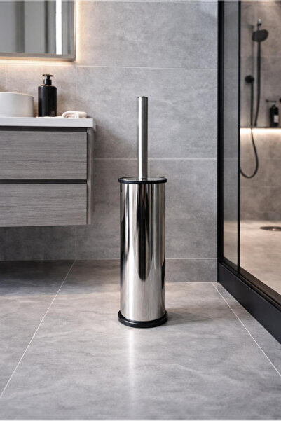 TUMU LIFE Chrome Wc Toilet Brush Stainless Steel 1 Piece