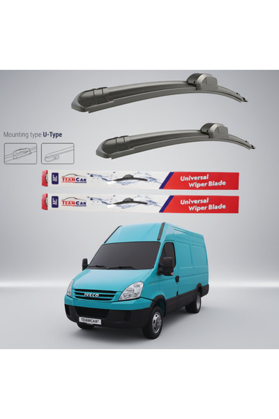 TEAMCAR IVECO Daily (2006–2009) Επίπεδες Υαλοκαθαριστήρες |   Μπροστινό Σετ –...