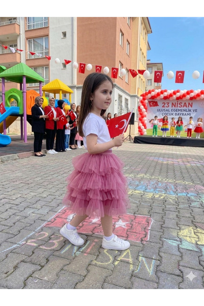 Yağmurun Butiği Cheerful Colors Tutu Set for Special Occasions and Holidays