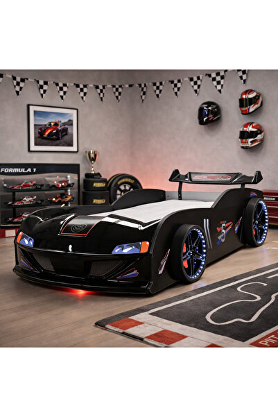 Setay Arabalı Yatak, Spedy Arabalı Karyola 100x190 cm