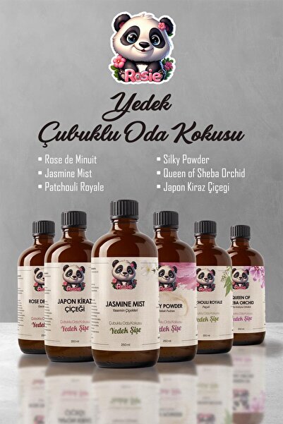 Rosie Amazon Ferahlığı 6'lı Yedek Şişe Çubuklu Oda Kokusu Serisi 250 ml