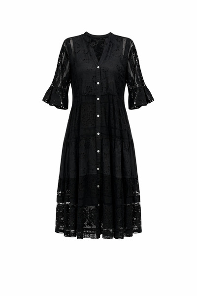 Act Pepicino Kids&Boutique Siyah Dantelli Elbise 24029