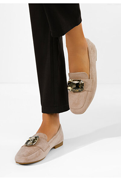 B T Shoes Дамски мокасини Olimia каки