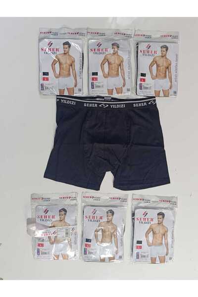 Seher ERKEK ELASTAN BOXER 6 LI PAKET