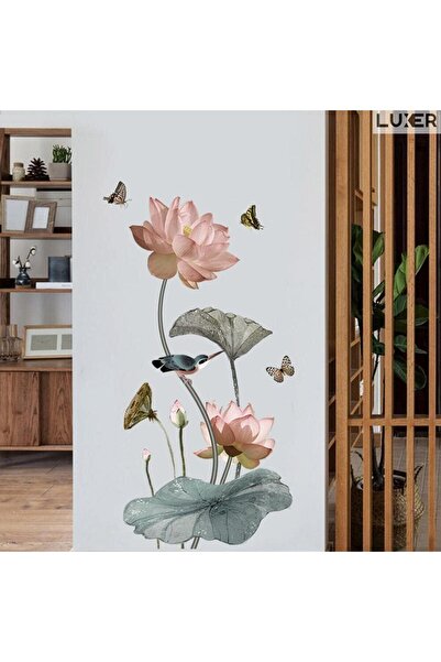 LUXER Αυτοκόλλητο Διακοσμητικό, Φλοράλ Σχέδιο  "Λουλούδια Κρίνου ", Διαστάσει...