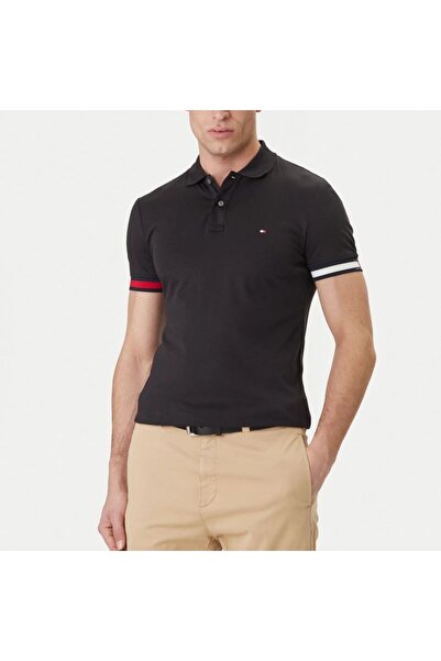 Tommy Hilfiger Tricou polo RWB CUFF LIQUID COTTON SLIM POLO Barbati