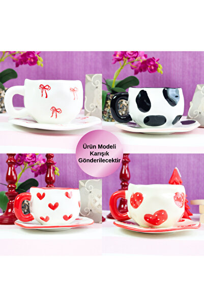 Gift Moda Karışık Desenli Kahve Kupası BM-2326