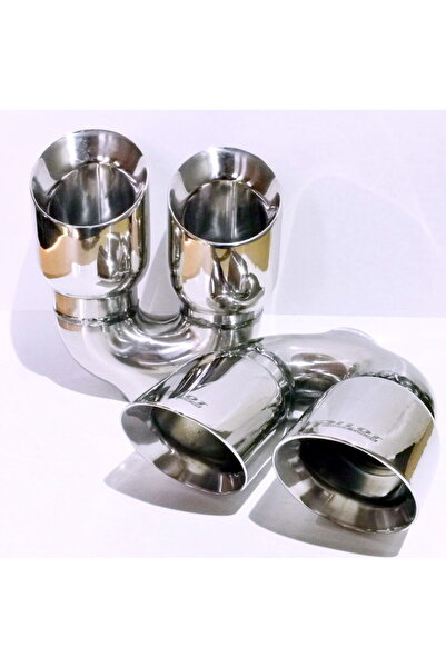 Pilot Ανοξείδωτο διπλό στρογγυλό τελείωμα εξάτμισης 2x90mm, είσοδος 63 P362-R...