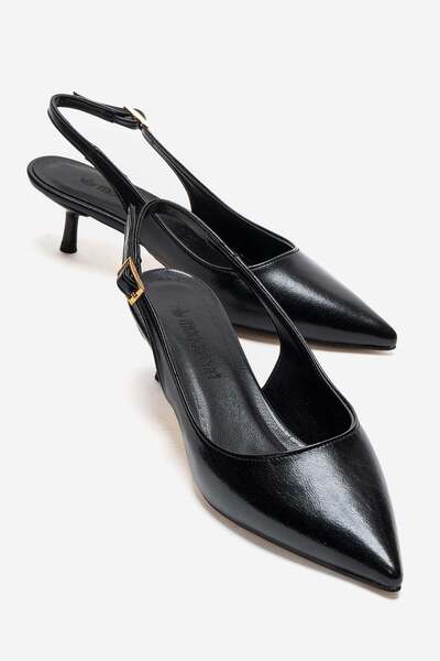 CCWAY AYAKKABI Γυναικεία παπούτσια με λεπτό τακούνι, ανοιχτή πλάτη και μυτερή...