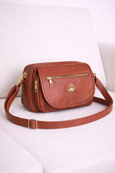 MILANOFOX Γυναικεία δερμάτινη τσάντα χιαστί και ώμου πολλαπλών θηκών για καθη...