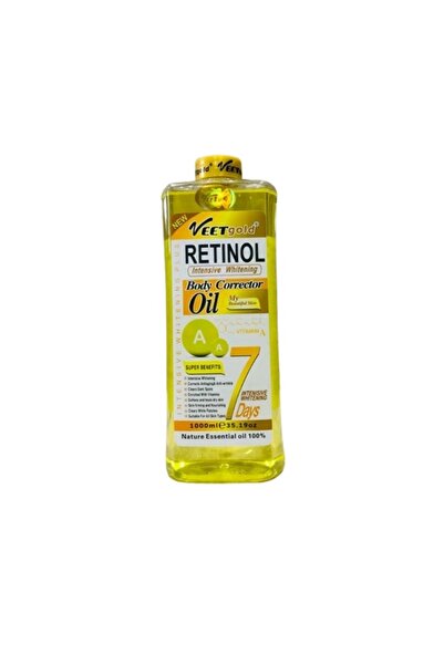 Veet Gold Retinol Vitamin-A Face & Body Oil 1000ml – Anti-Aging Brightening O...