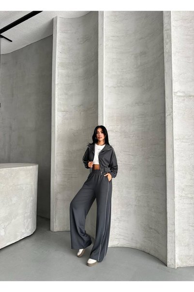Royteks Fashion طقم رياضي نسائي أنيق من قماش المودال الناعم