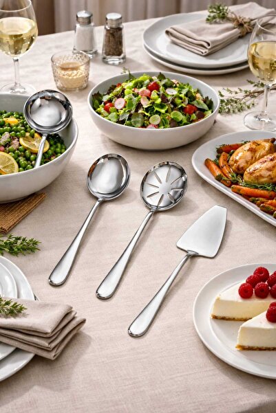 Global Ersat 4-Piece Set Sos Spoon -Spoon-Pelletizer-Serving Set