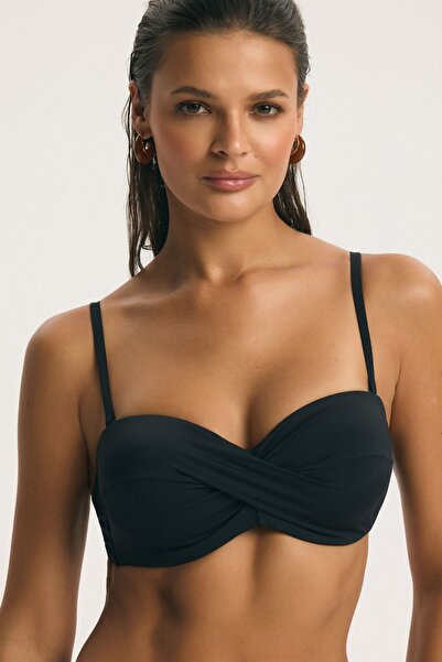 ESOTIQ Classic Bikini Top Balconette Swim Bra Underwired Multiway Removable S...