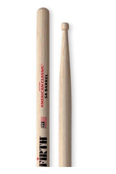 VIC FIRTH BAGET (زوج) 5A نوع البرميل، هيكوري، 0.565 X16، M V5ABRL