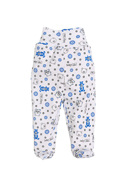 MiniKids Μωρό Αρκουδάκι λευκό-μπλε παντελονάκι-μποτάκι